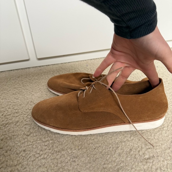 Nisolo Other - Nisolo Mens Lightweight Flex Derby Shoes Tan Leather Size 10.5 Travel Vacation